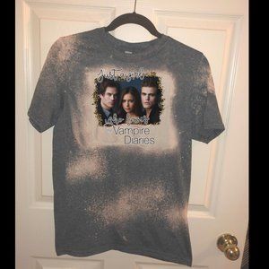 Vampire Diaries Custom Bleached Shirt